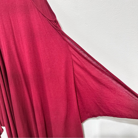 Aritzia We The Free Red Bohemian Tie Front Summer Dress Size XS - Picture 4 of 8